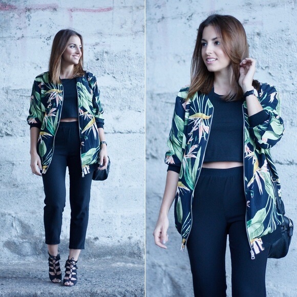 Zara Bird of Paradise Bomber Jacket - Picture 3 of 5